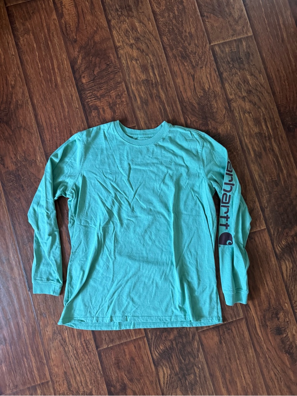 Carhartt Women’s Long Sleeve Tee in Teal Large Loose Fit Like New